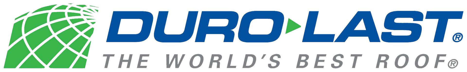 A logo for duro last the world 's best roofs